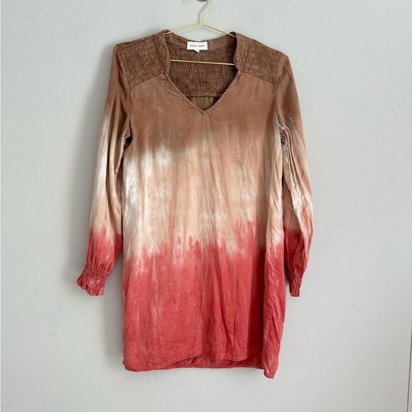 Bella Dahl Smocked Yoke Ombre Dress - Picture 2 of 6